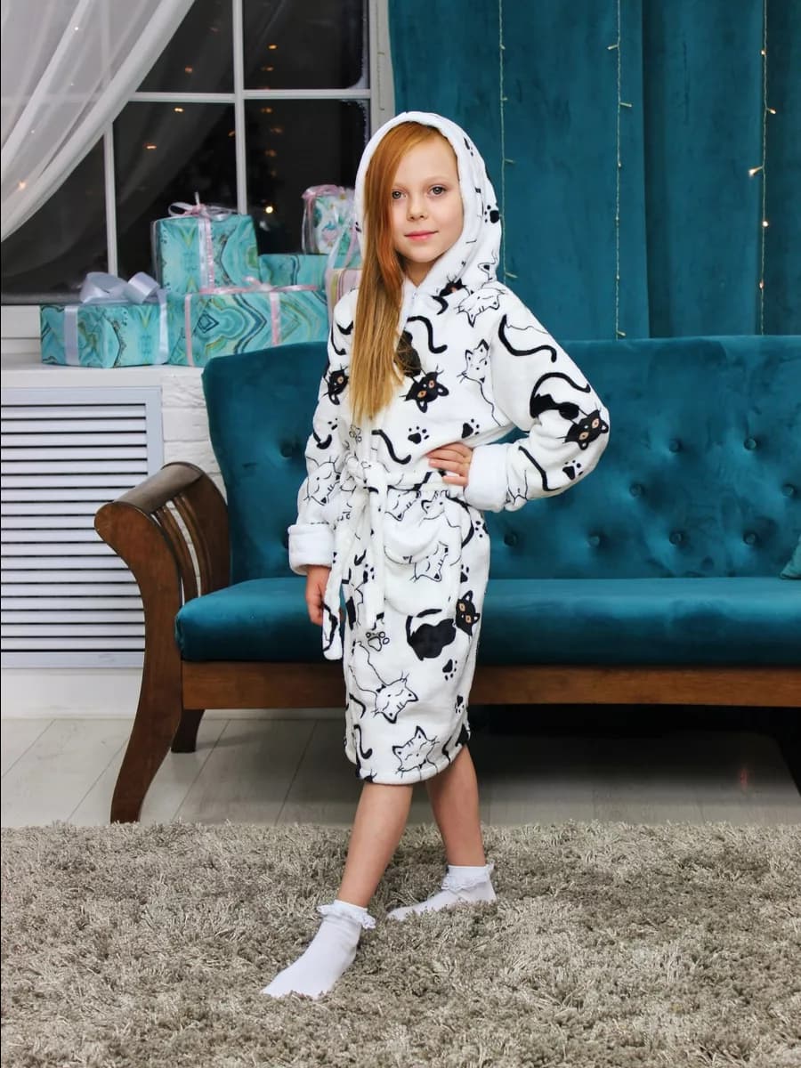 Халат банный махровый для детей