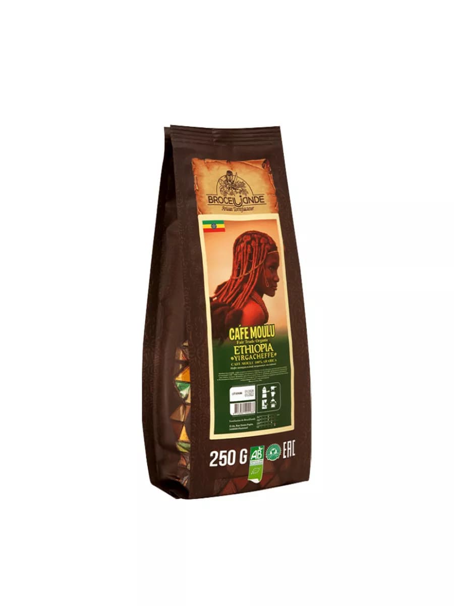 Кофе молотый Ethiopia Yirgacheffe, 250 гр