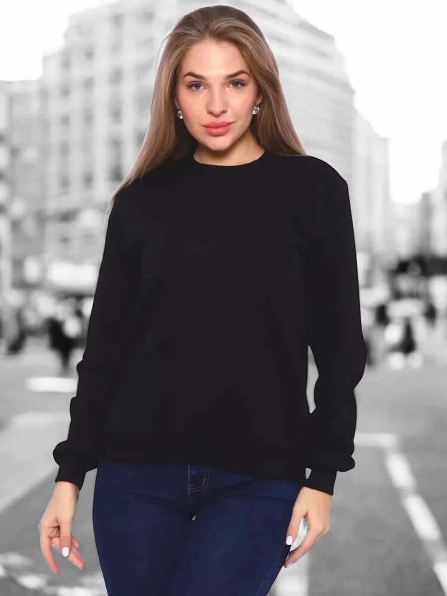 Кофта теплая больших размеров трикотажная