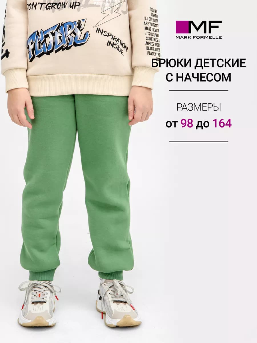 Брюки спортивные джоггеры с начесом