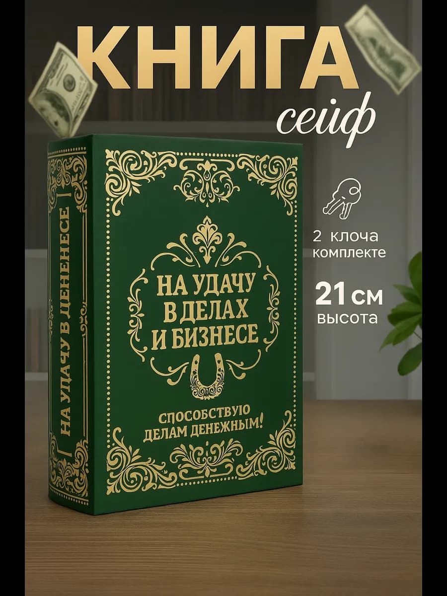 Книга шкатулка для денег