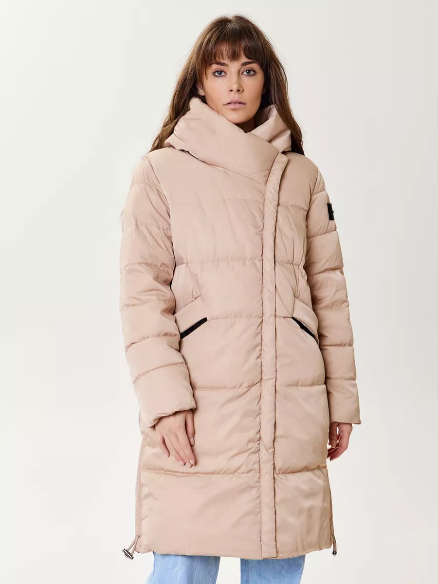 Куртка зимняя большого размера с капюшоном