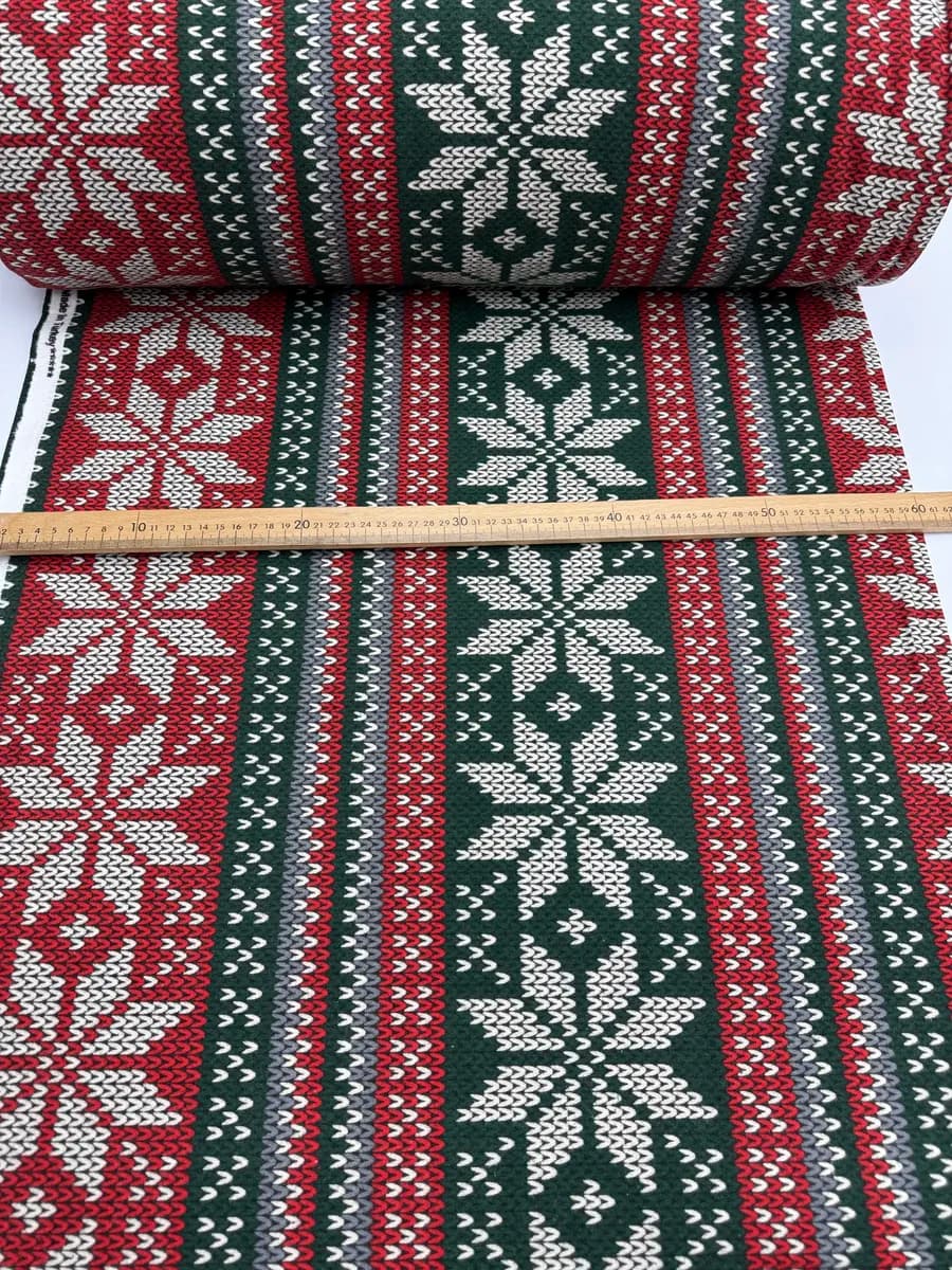 Фланель 1,5х2,4м новогодняя ткань для пошива - фото 1