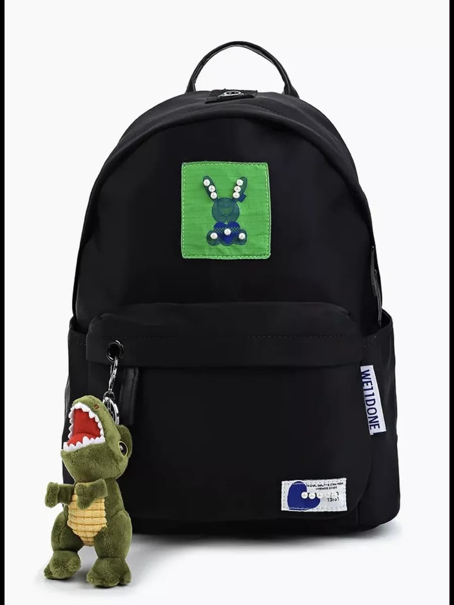 Рюкзак школьный для подростков черный городской спортивный