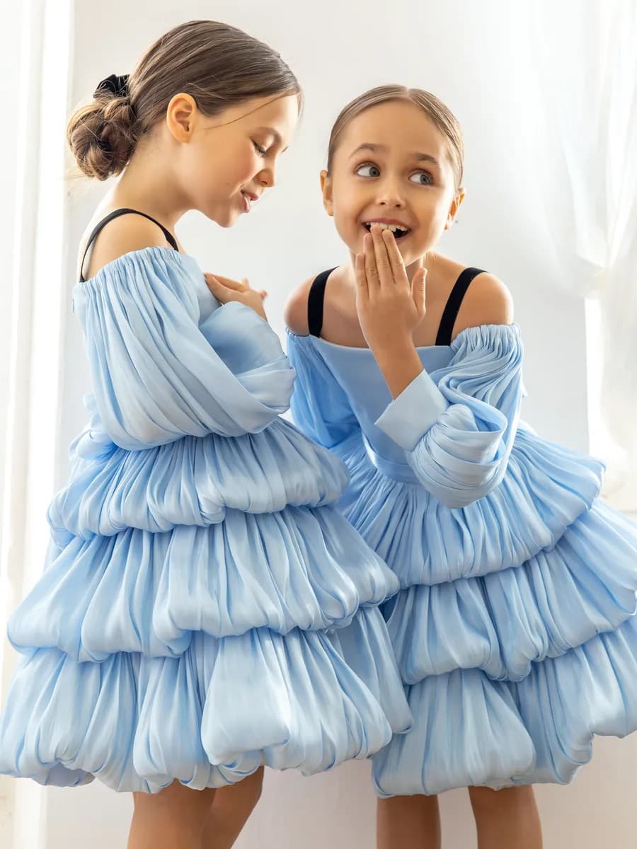 Нарядное платье пышное на выпускной в садик и утренник