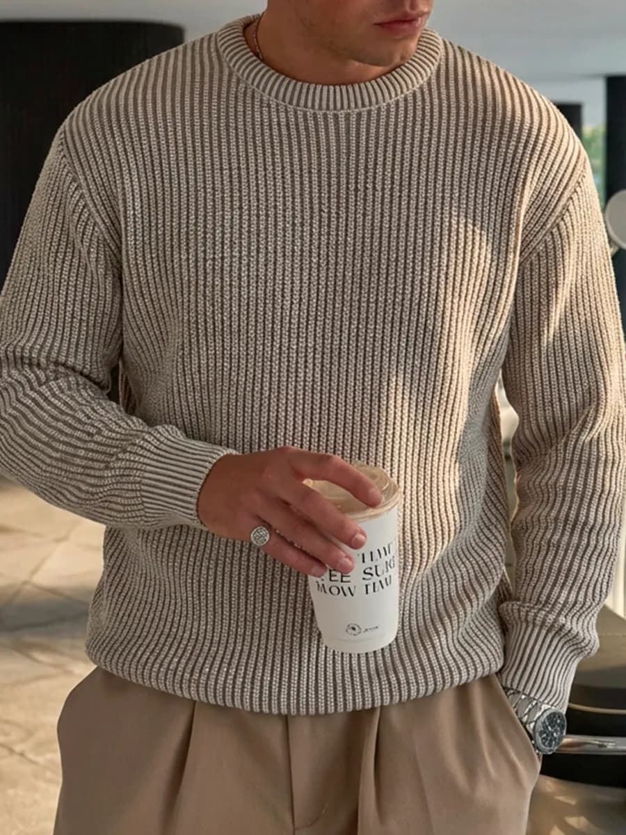 Свитер джемпер кофта пуловер модный вязаный шерстяной