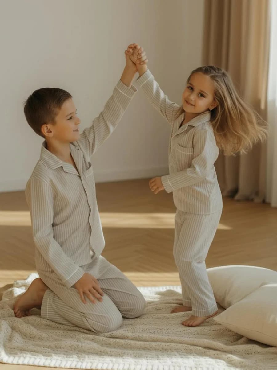 Детская пижама со штанами и рубашкой