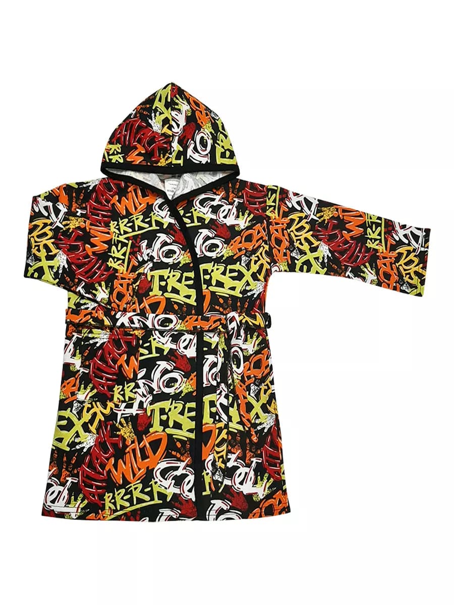 Халат домашний с капюшоном банный для бассейна