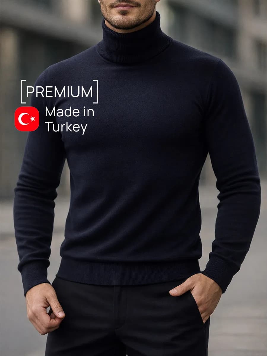 Водолазка с горлом теплая - фото 1