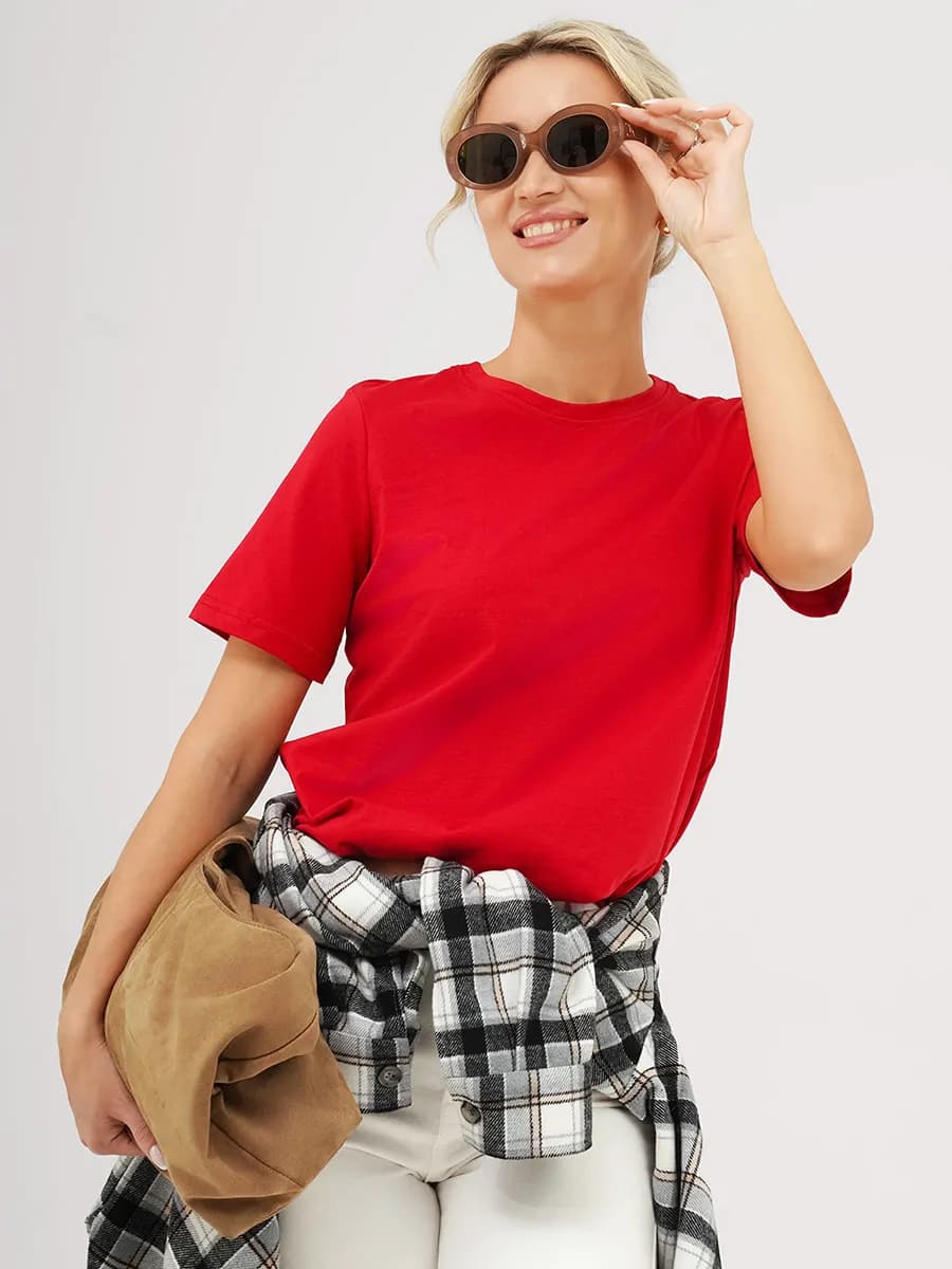 Футболка базовая однотонная