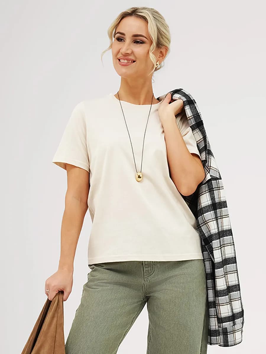 Футболка базовая однотонная