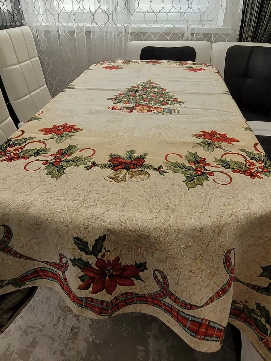 Скатерть новогодняя гобеленовая