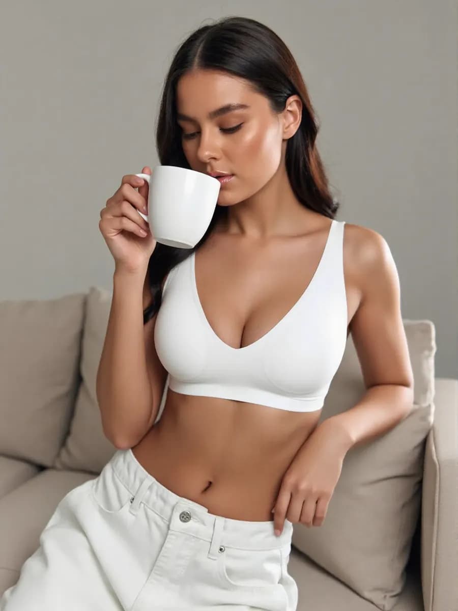 Бесшовный бюстгальтер без косточек