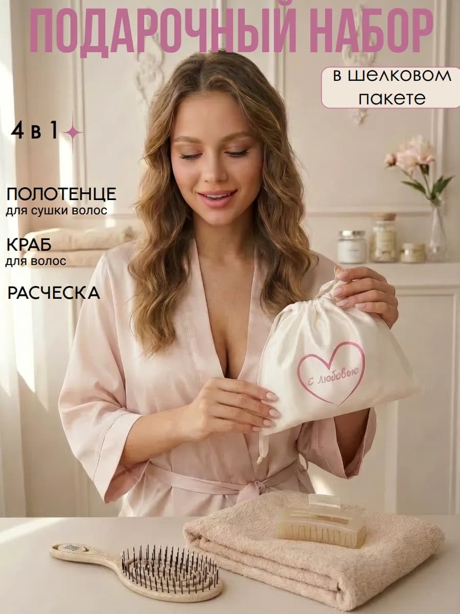 Набор с расческой и крабом