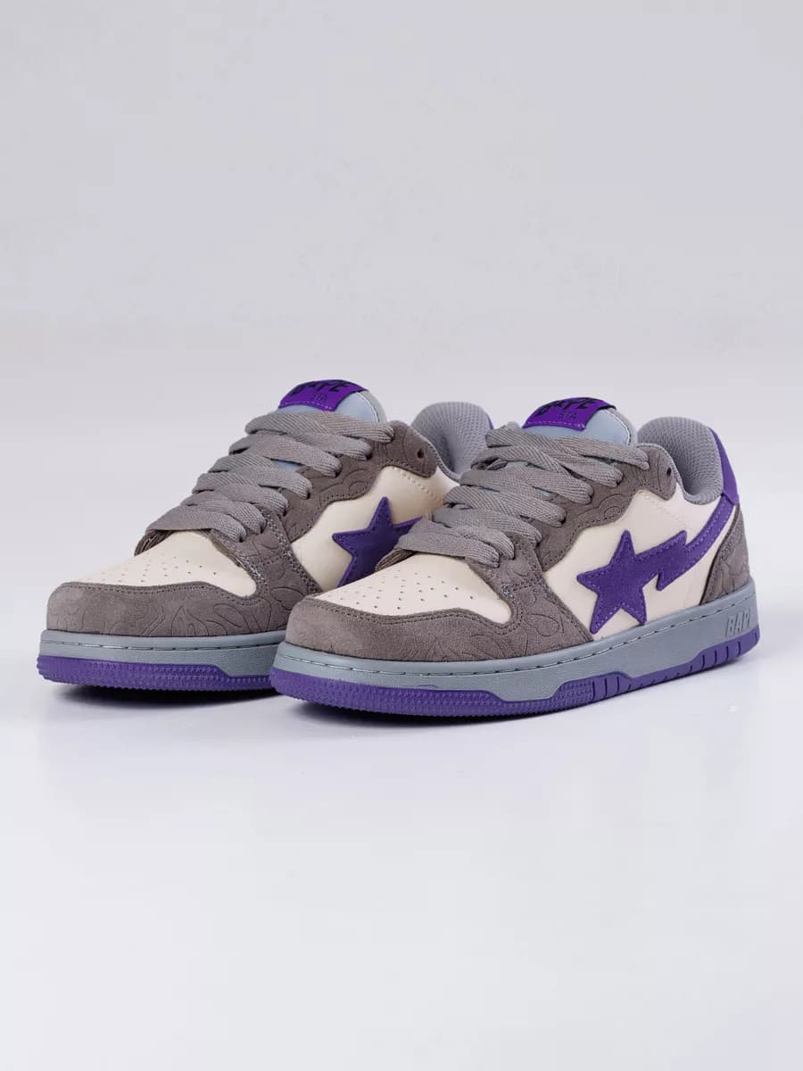 Кроссовки мужские COURT STA «Mist Grey Royal Purple»