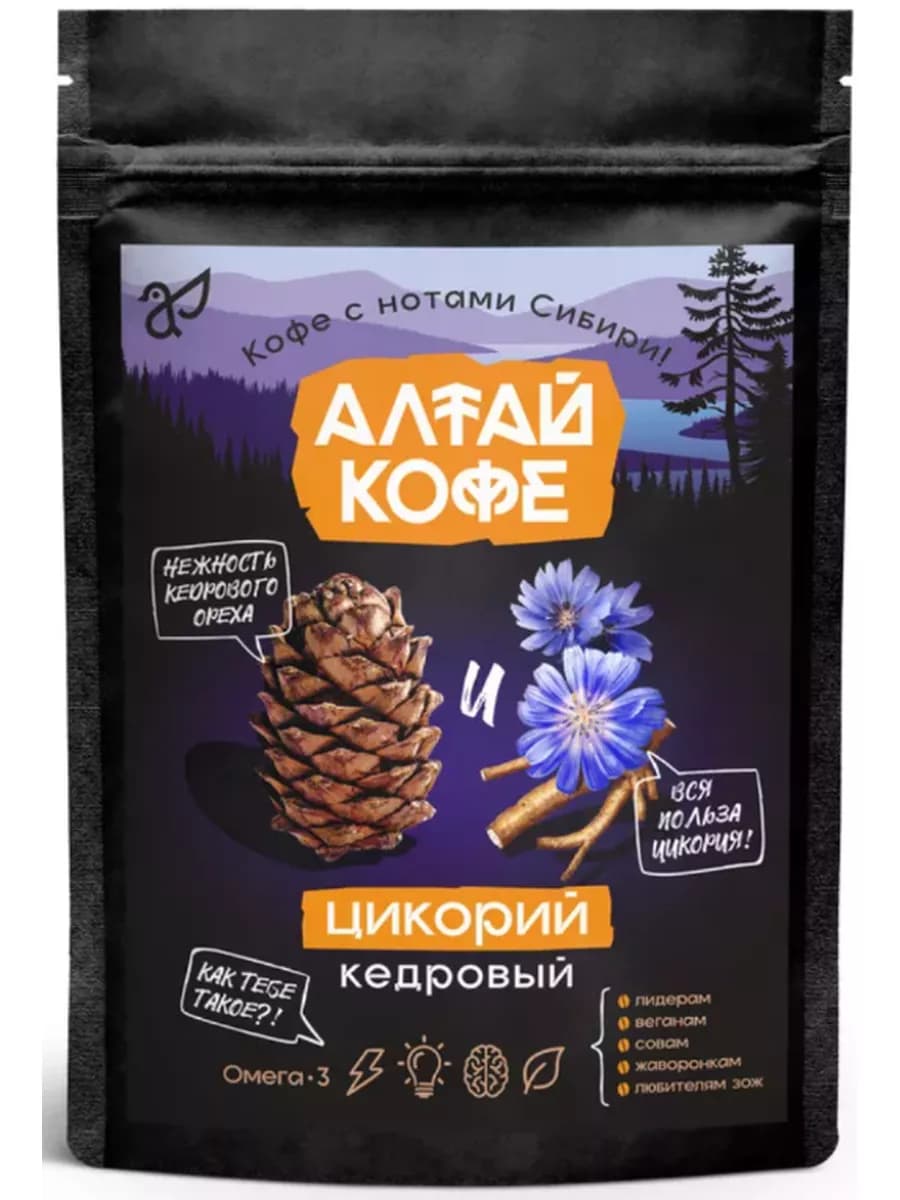 Кофе Алтай Цикорий кедровый Алтай-Селигор, 120г - фото 1
