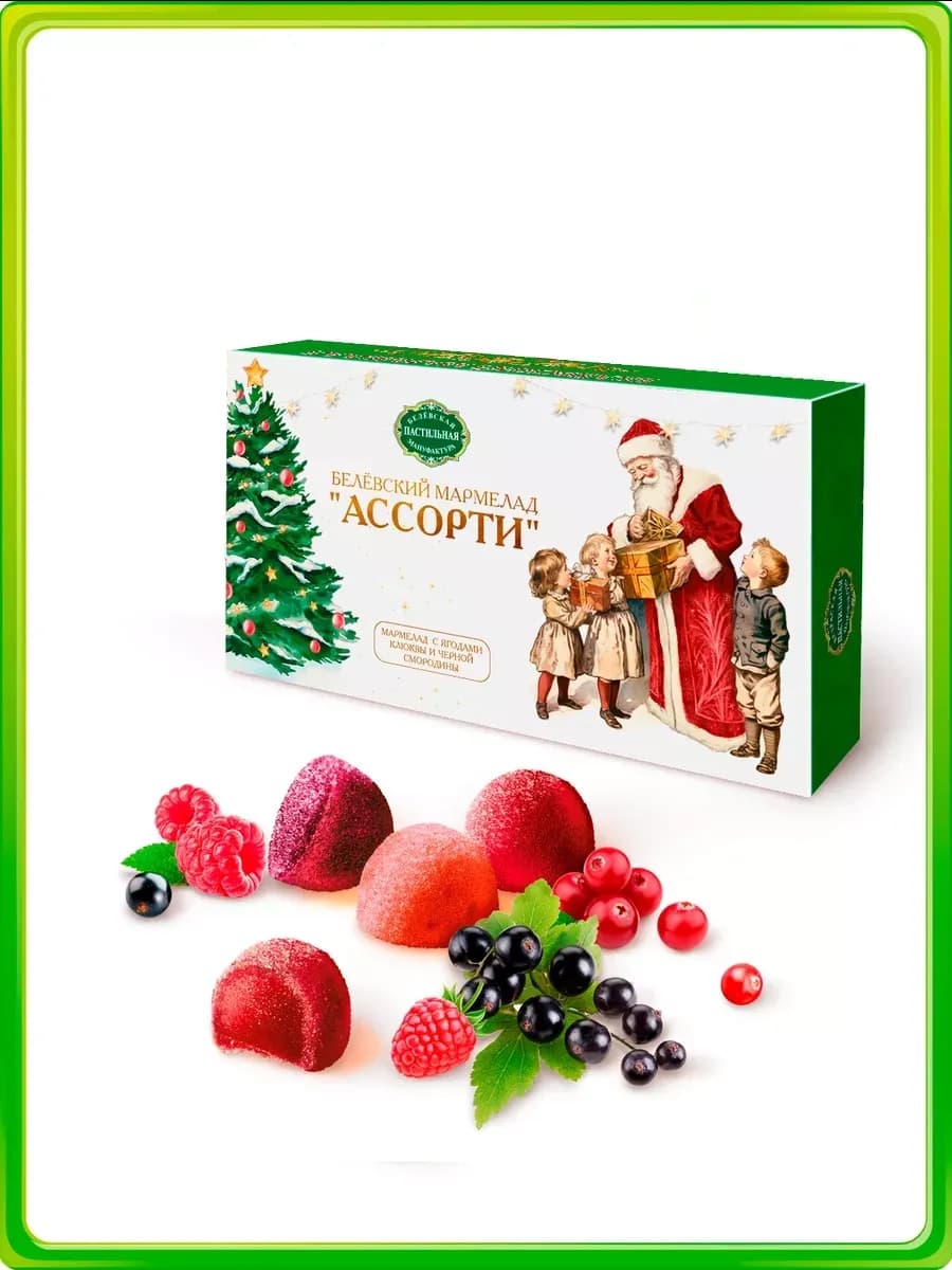 Мармелад, Ассорти в Новогодней упаковке, 260 г