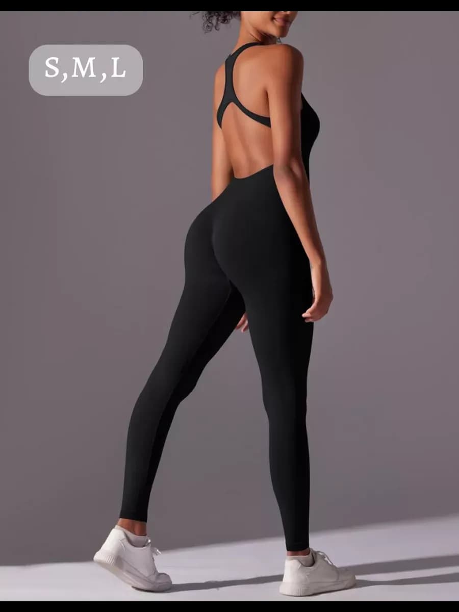 Комбинезон обтягивающий спортивный для фитнеса