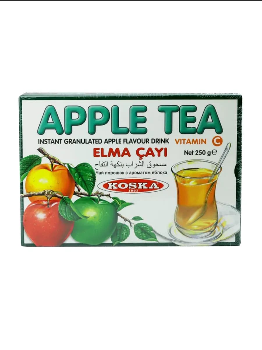 Чай быстрорастворимый со вкусом яблок, Apple tea, 250гр