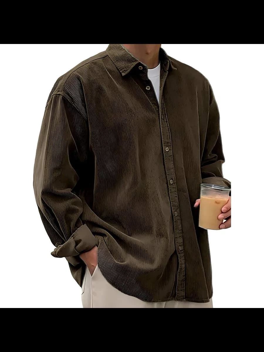 Рубашка вельветовая оверсайз