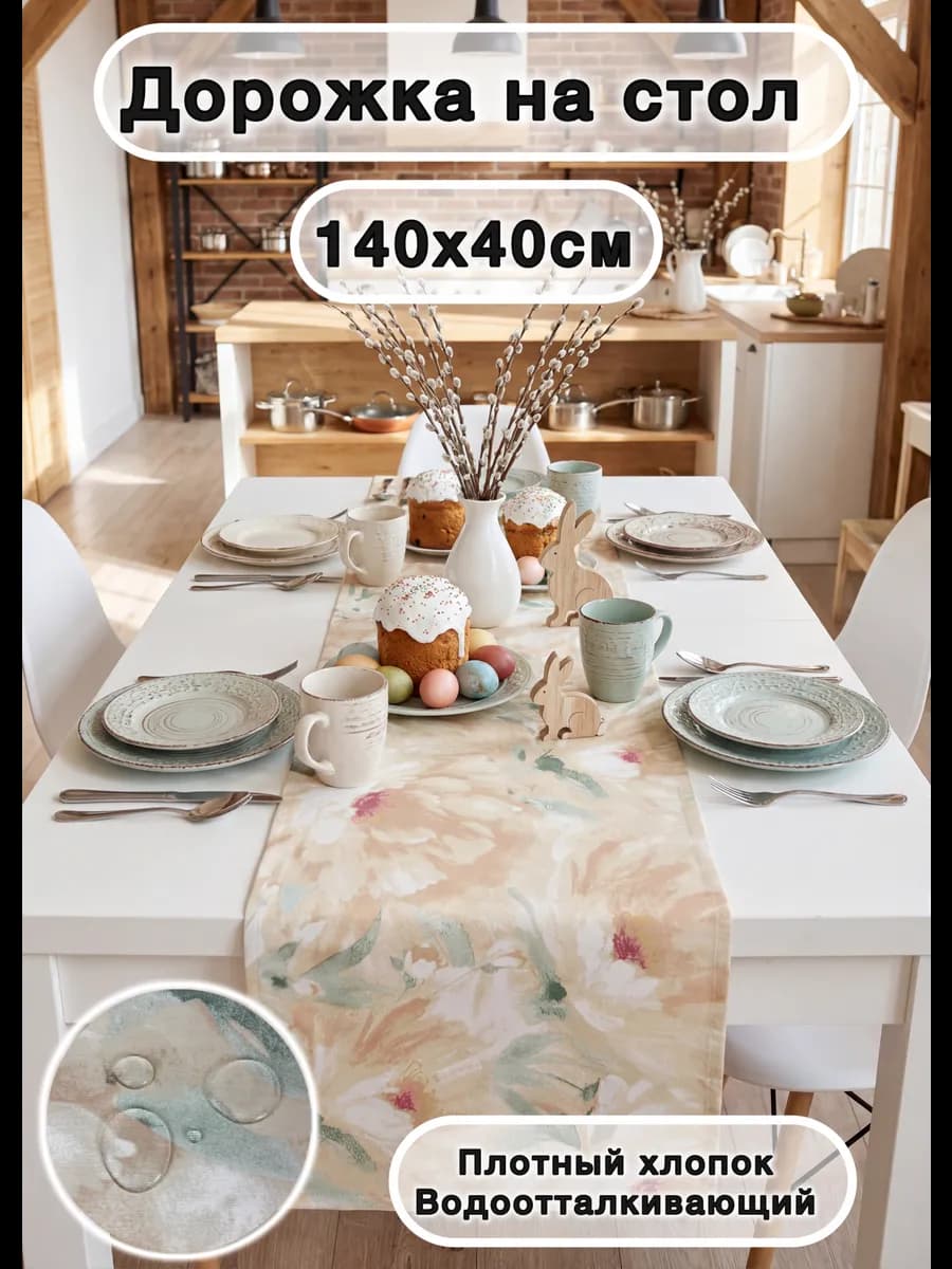 Дорожка на стол 140х40