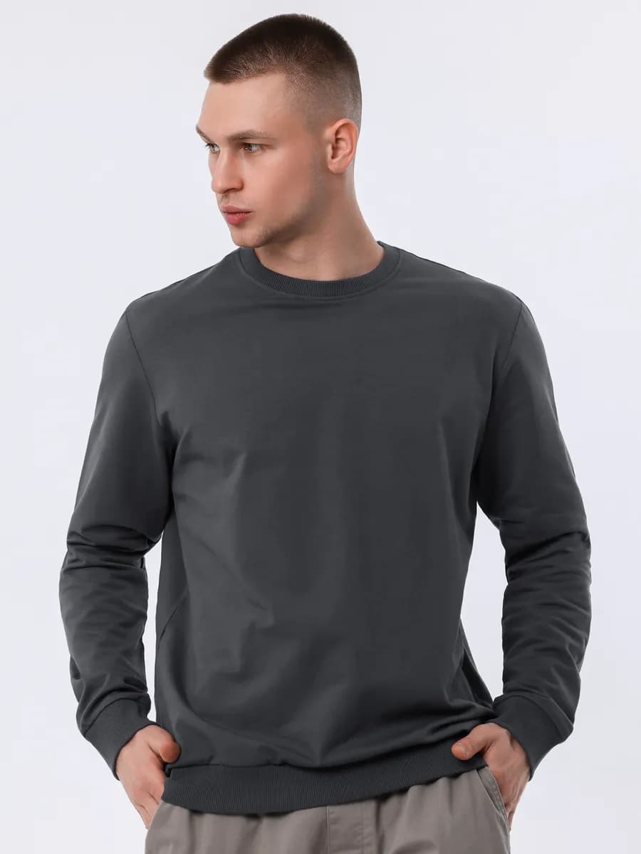 Джемпер классический однотонный - фото 1