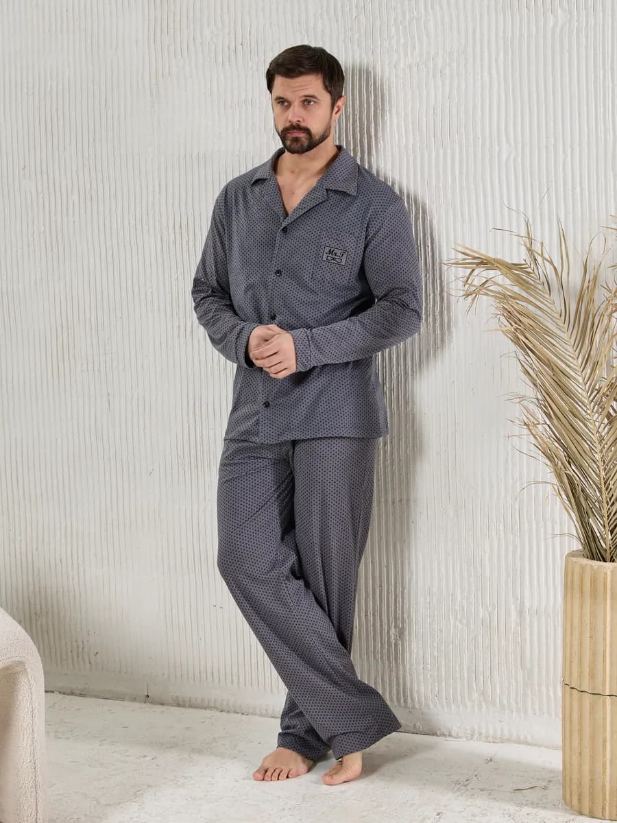 Пижама со штанами хлопковая