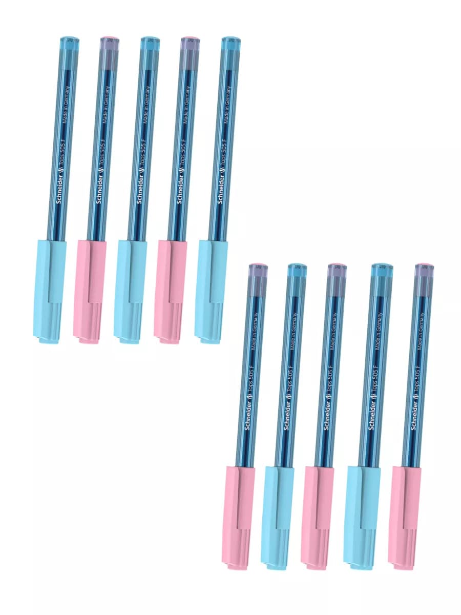 Ручка шариковая "Tops 505 F Bubble Gum" синяя, 0,8 мм, 10 шт