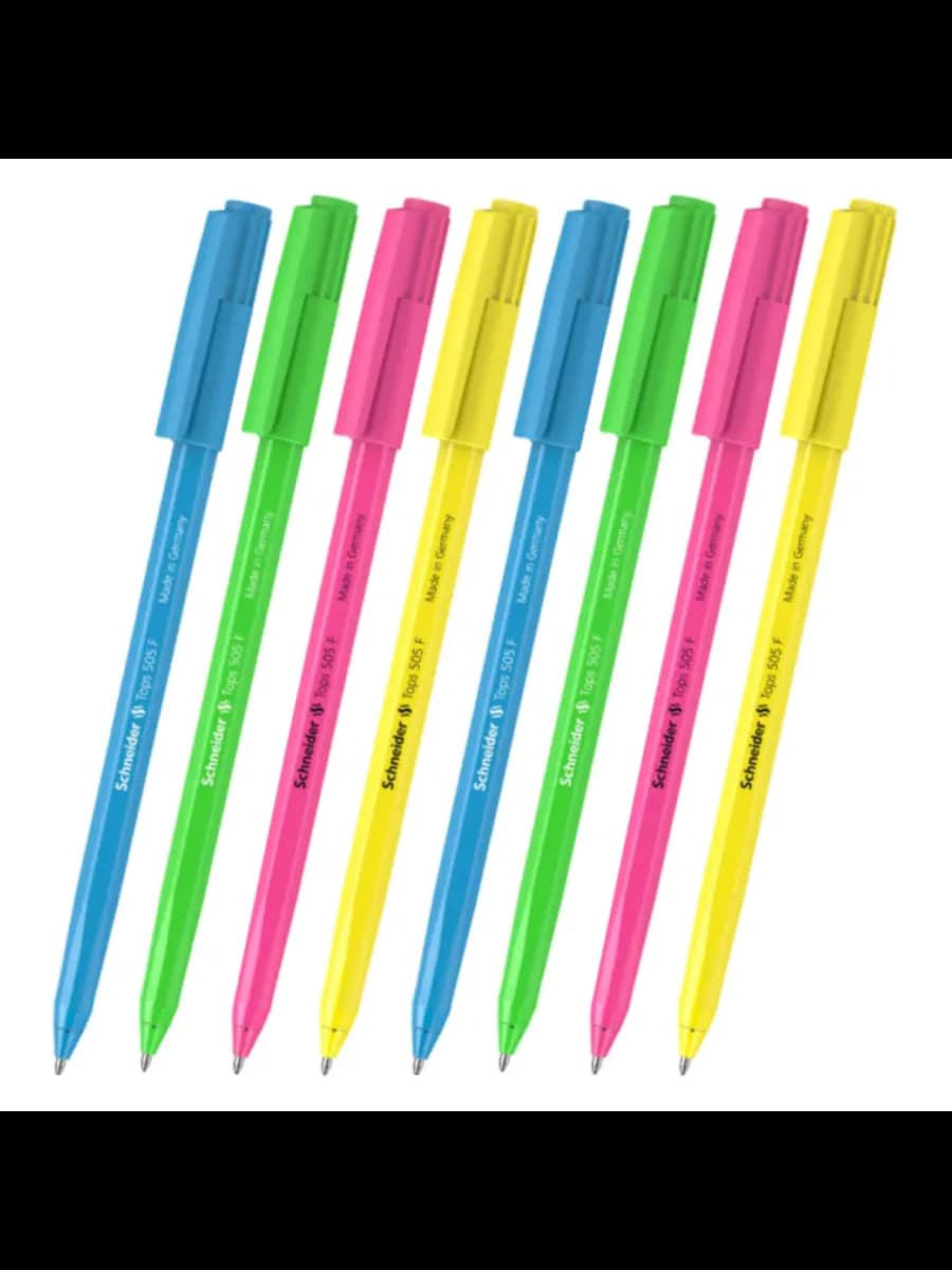 Ручка шариковая "Tops 505 F Candy" синяя, 0,8 мм, 8 шт