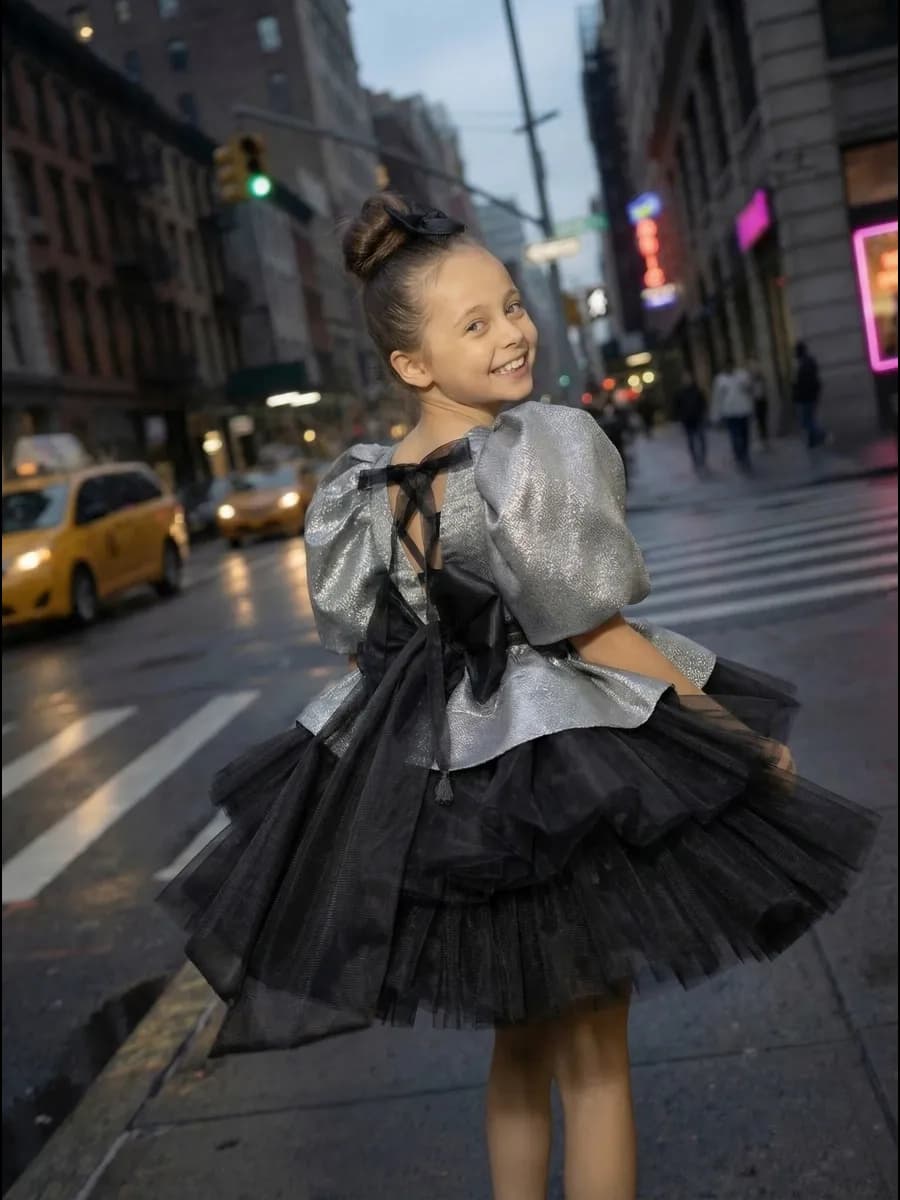 Платье нарядное праздничное пышное на выпускной в садик - фото 1