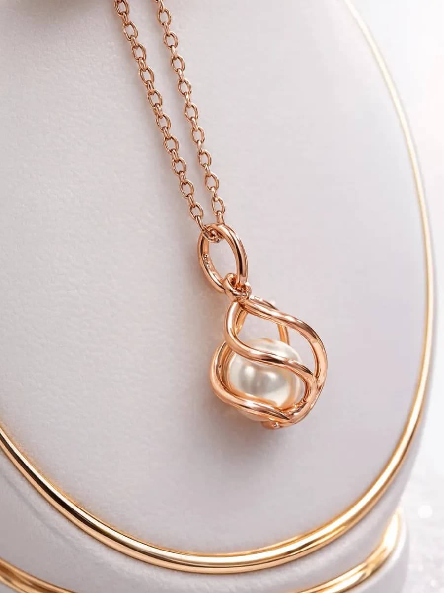 Цепочка на шею бижутерия позолоченная