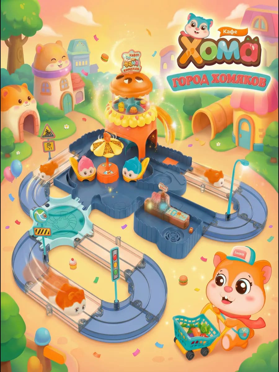 Игровой набор синее кафе у Хомы - 1619C