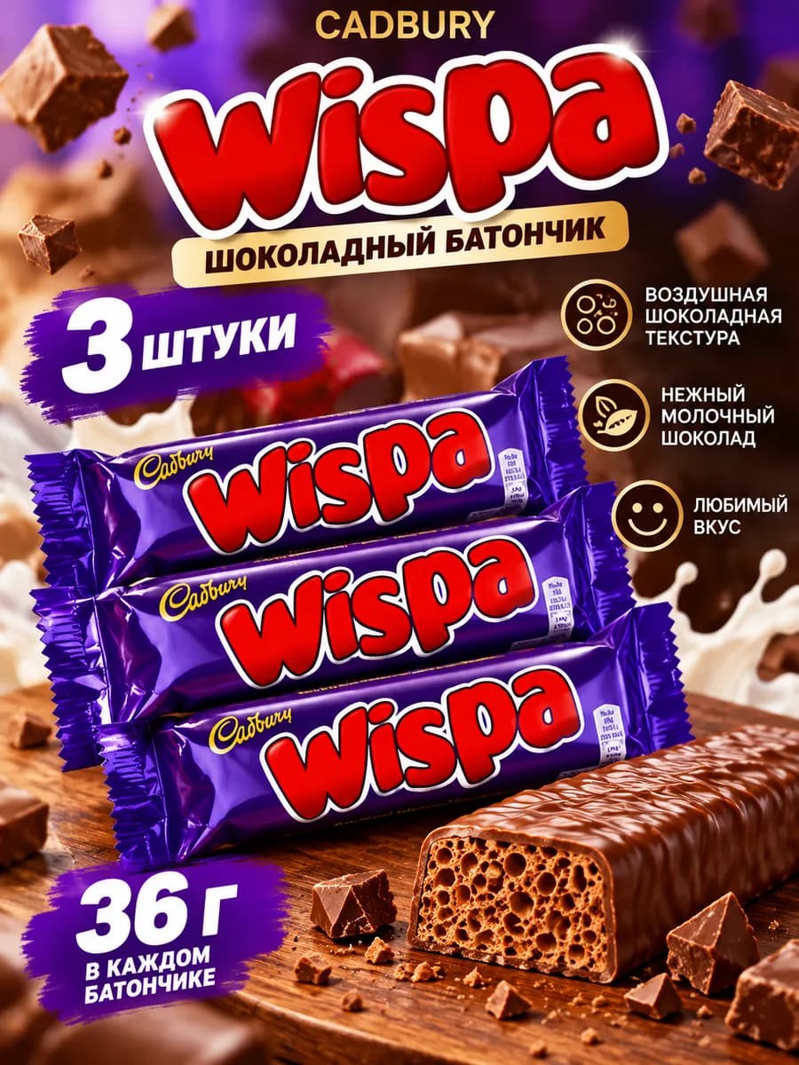 Шоколадный батончик ( 3шт по 36гр.)