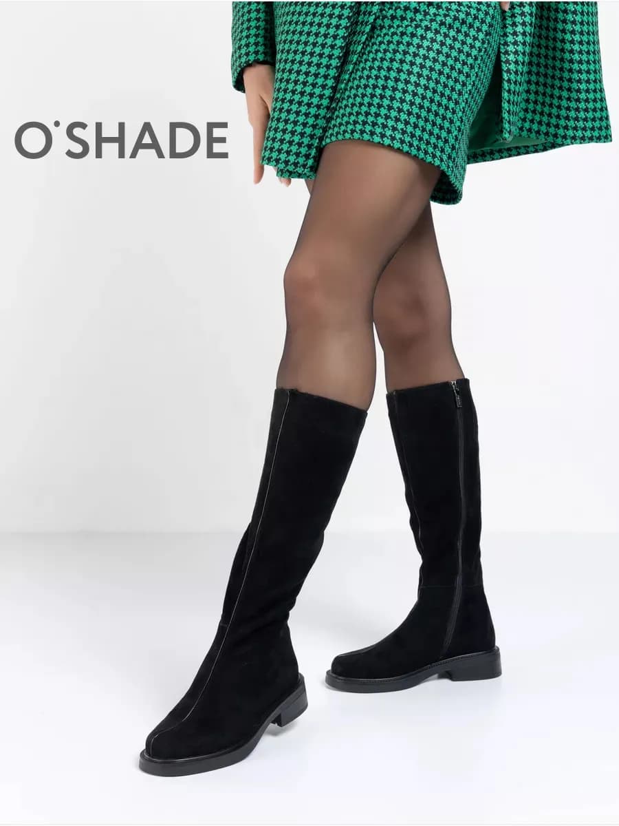 Сапоги женские демисезонные замшевые