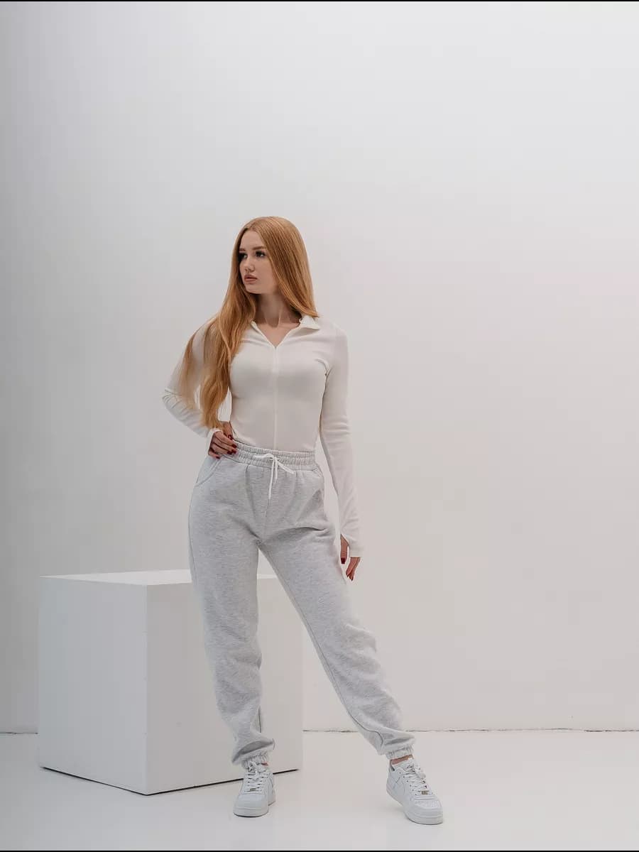 Брюки спортивные с начесом утепленные джоггеры