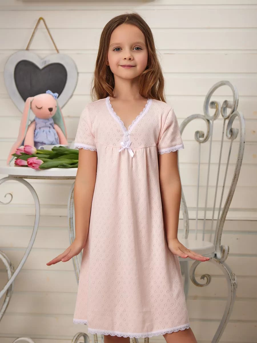 Детская ночная сорочка для девочки хлопковая, ночнушка