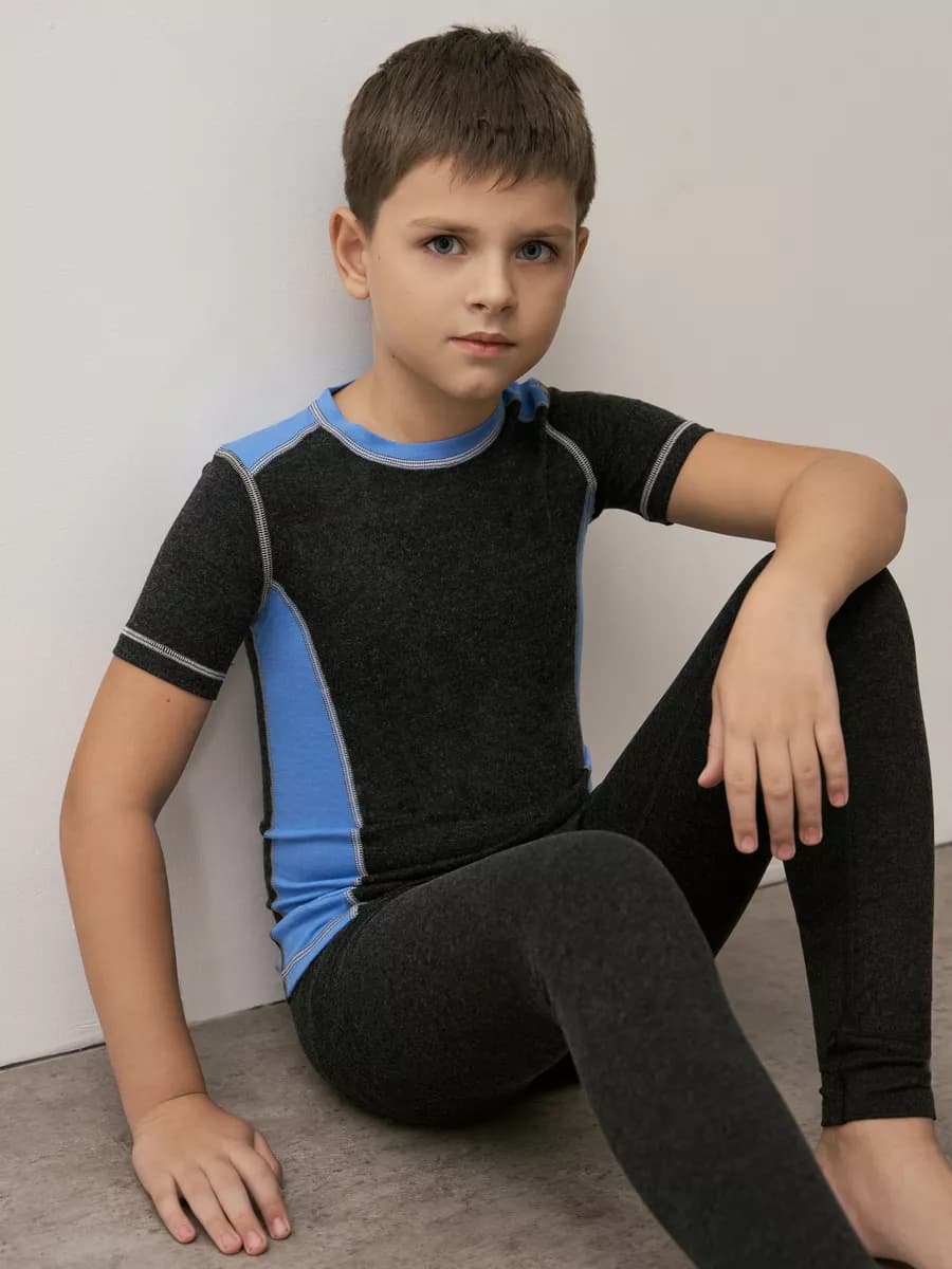 Термофутболка детская с коротким рукавом спортивная