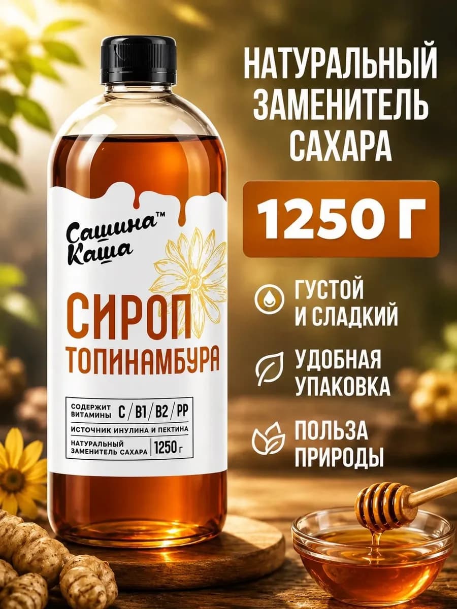 Сироп топинамбура без сахара натуральный 1250 гр