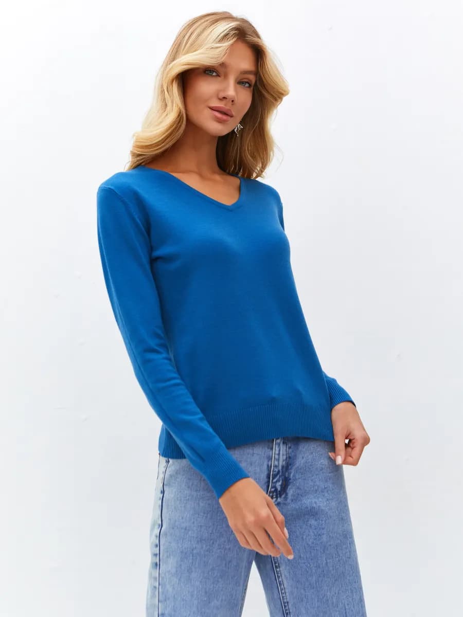 Джемпер кашемировый базовый в офис