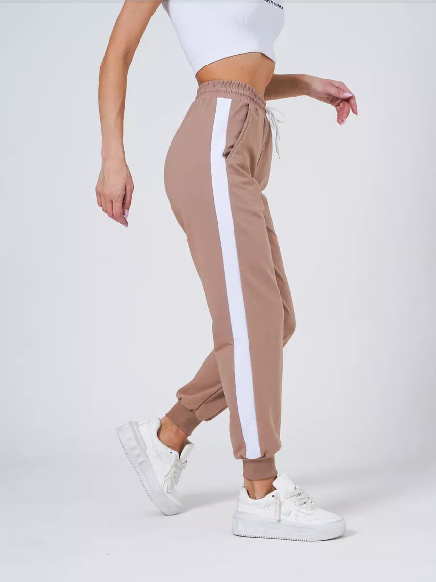 Брюки спортивные джоггеры с лампасами