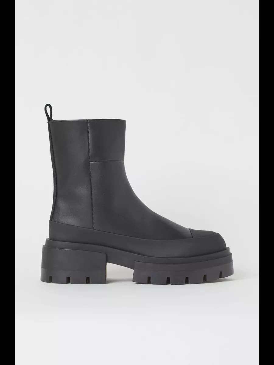 Ботинки массивные на платформе сапоги челси - фото 1