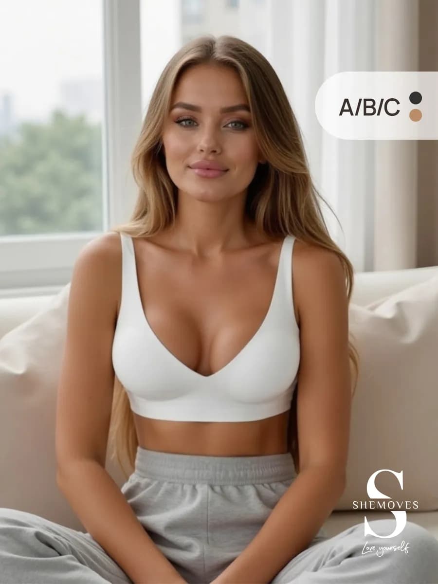Бюстгальтер бесшовный без косточек белый - фото 1