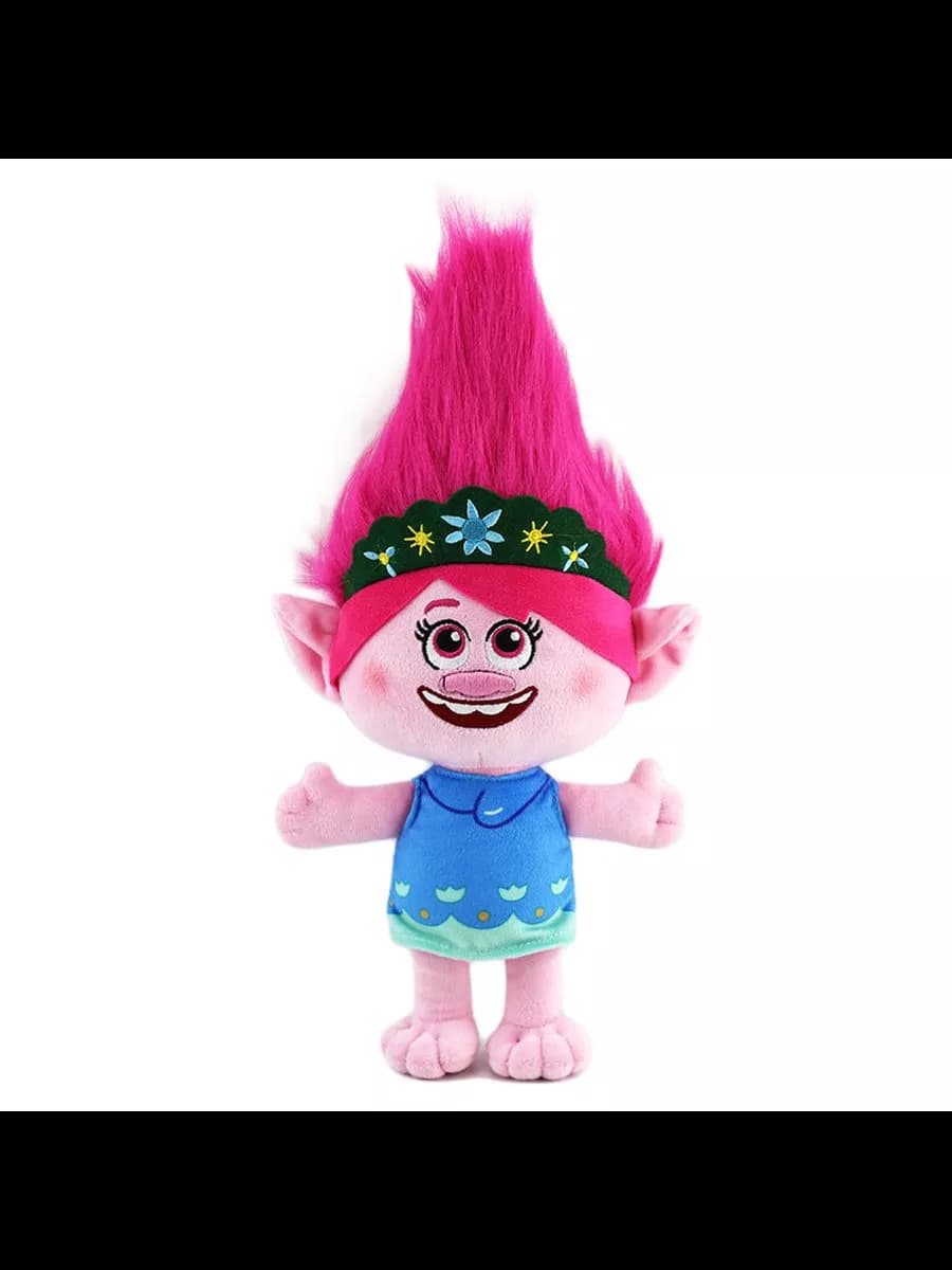 Мягкая игрушка Тролль Розочка 30см