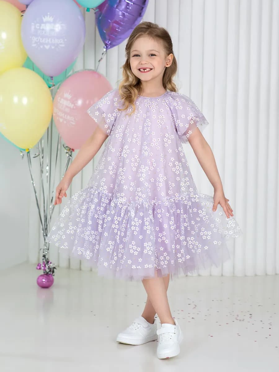 Платье праздничное нарядное с ромашками выпускное