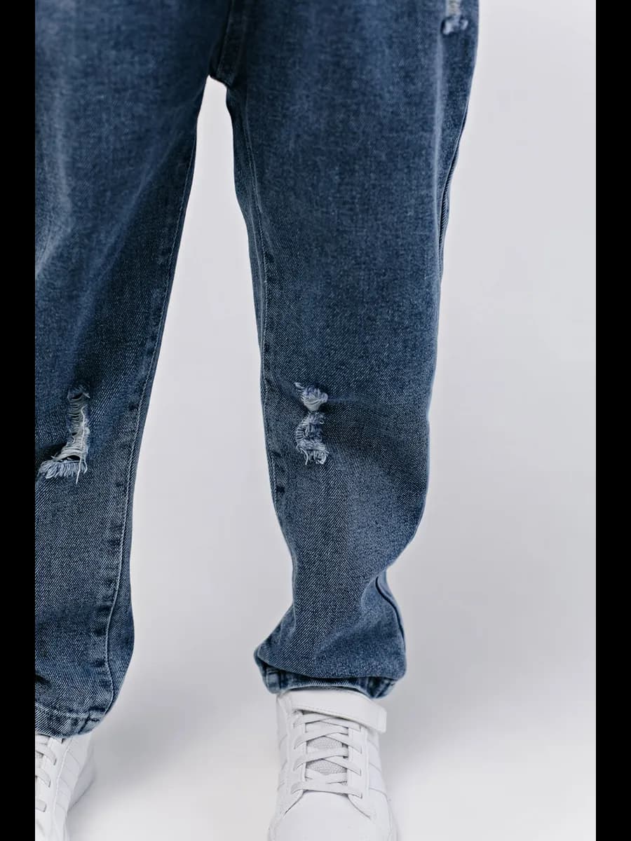 Джинсы на резинке бананы