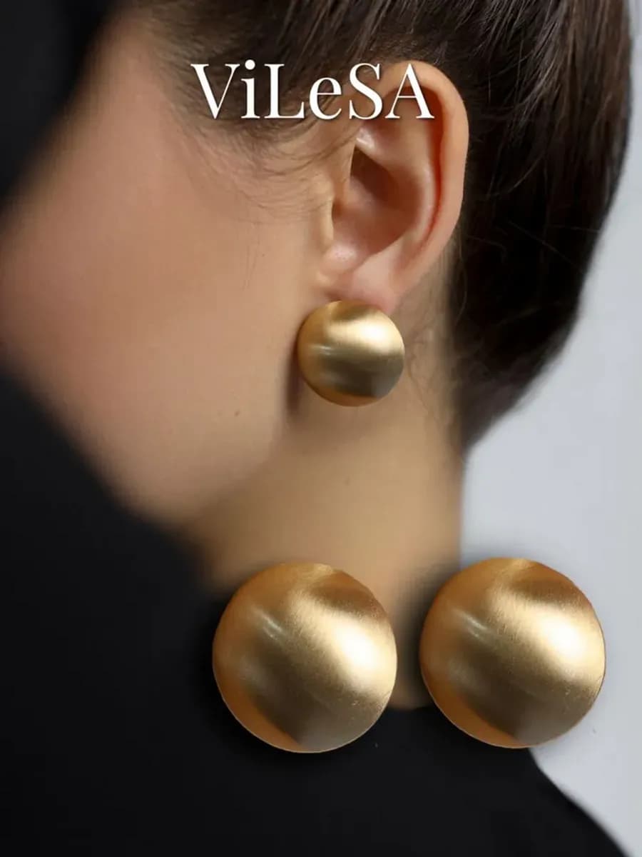 Серьги бижутерия большие крупные повседневные вечерние