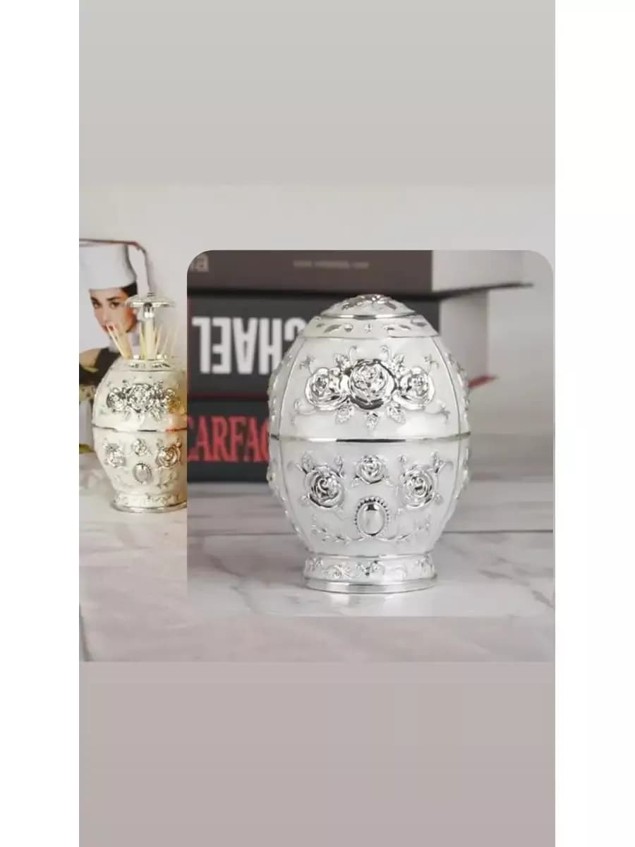 Подставка для зубочисток автоматическая Яйцо Фаберже