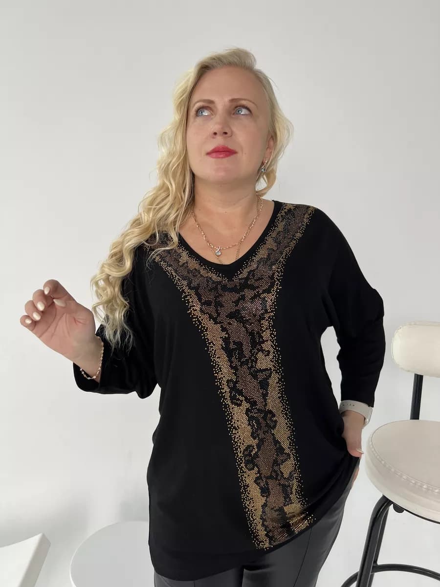 Туника нарядная большие размеры