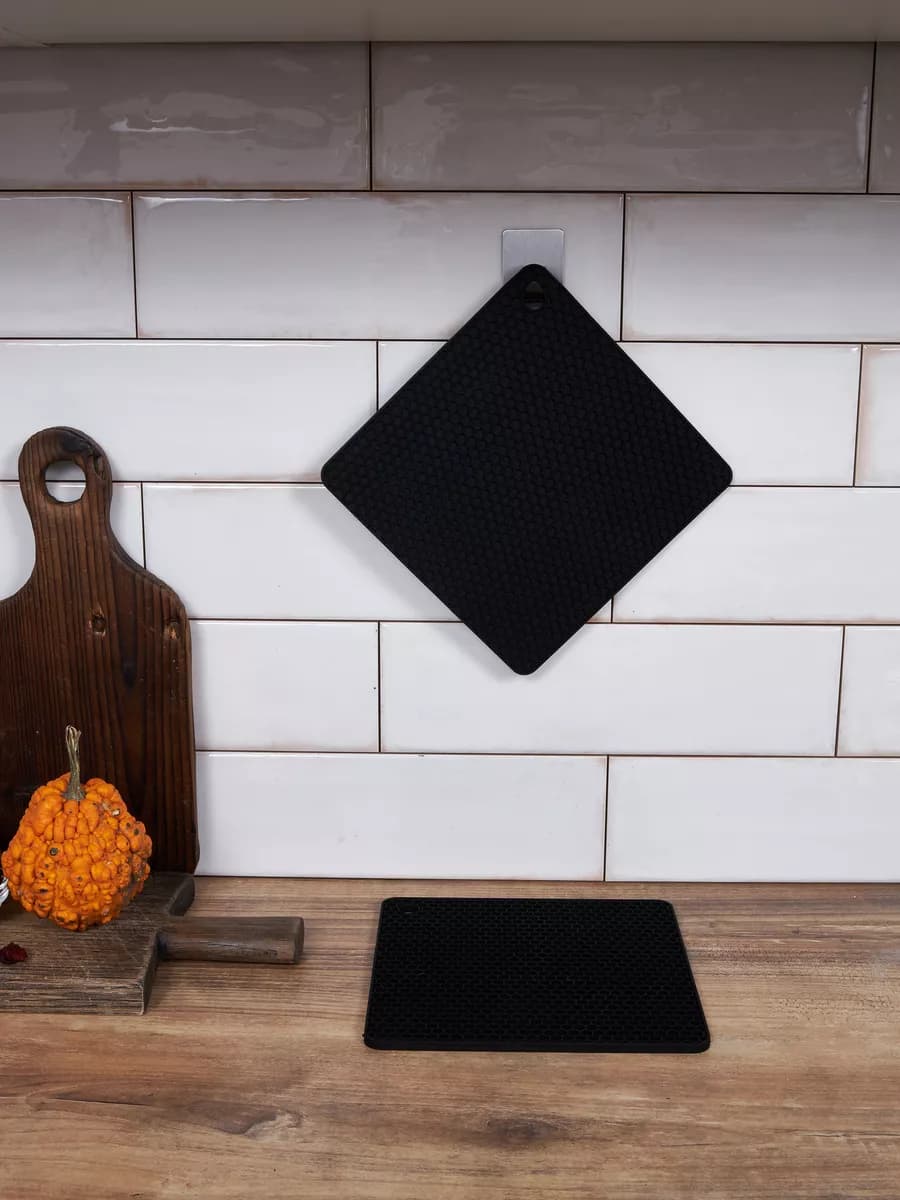 Прихватки кухонные силиконовые, подставка под горячее, 2 шт