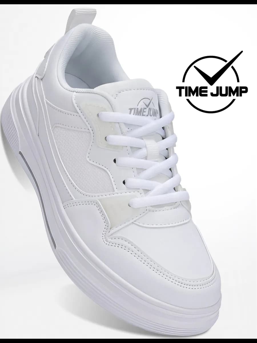 Кеды женские на платформе белые дышащие